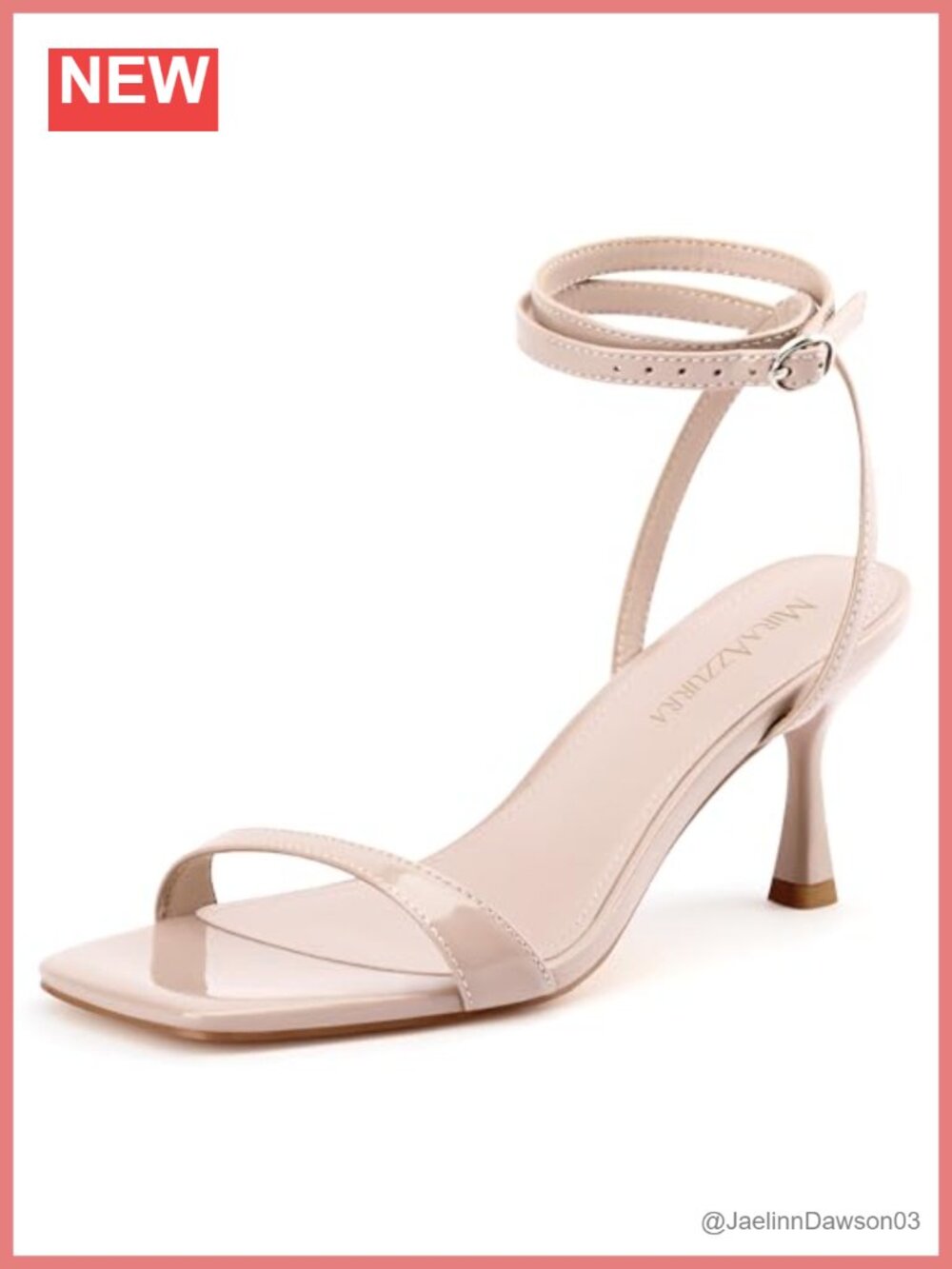 Strappy Kitten Heel Sandals Women Faux Leather Open Toe Adjustable Ankle Strap